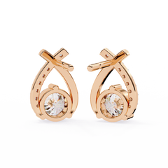 1.26 Carat Round Lab-Grown Diamond Solitaire Stud Earrings (Pair)