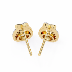 1.26 Carat Round Lab-Grown Diamond Solitaire Stud Earrings (Pair)
