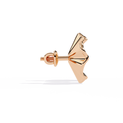 0.06 Carat Solitairekart Golden Bloom Natural Diamond Earrings – H Color, VS-SI Clarity