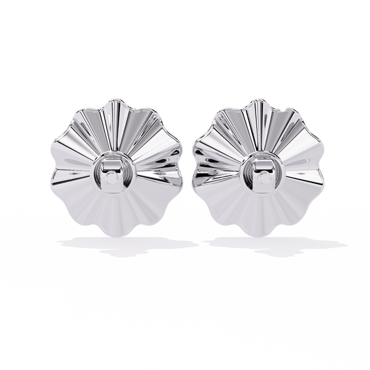 0.06 Carat Solitairekart Golden Bloom Natural Diamond Earrings – H Color, VS-SI Clarity