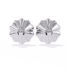 0.06 Carat Solitairekart Golden Bloom Natural Diamond Earrings – H Color, VS-SI Clarity