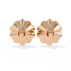 0.06 Carat Solitairekart Golden Bloom Natural Diamond Earrings – H Color, VS-SI Clarity