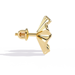0.06 Carat Solitairekart Golden Bloom Natural Diamond Earrings – H Color, VS-SI Clarity
