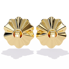 0.06 Carat Solitairekart Golden Bloom Natural Diamond Earrings – H Color, VS-SI Clarity