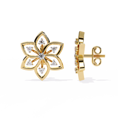 6.51 Grams 18K Hallmarked Gold Jewelry with Genuine Diamonds (Stamped 750)