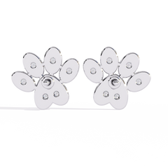 0.18 Carat Solitairekart Pawfect Spark Natural Diamond Earrings – HI Color, VS-SI Clarity
