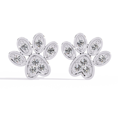 0.18 Carat Solitairekart Pawfect Spark Natural Diamond Earrings – HI Color, VS-SI Clarity