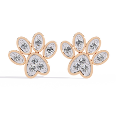 0.18 Carat Solitairekart Pawfect Spark Natural Diamond Earrings – HI Color, VS-SI Clarity
