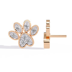 0.18 Carat Solitairekart Pawfect Spark Natural Diamond Earrings – HI Color, VS-SI Clarity