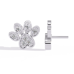 0.18 Carat Solitairekart Pawfect Spark Natural Diamond Earrings – HI Color, VS-SI Clarity