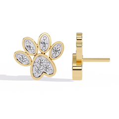 0.18 Carat Solitairekart Pawfect Spark Natural Diamond Earrings – HI Color, VS-SI Clarity