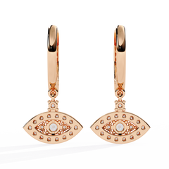 0.58 Carat Woke Lab-Grown Diamond Evil Eye Earrings