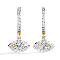 0.58 Carat Woke Lab-Grown Diamond Evil Eye Earrings