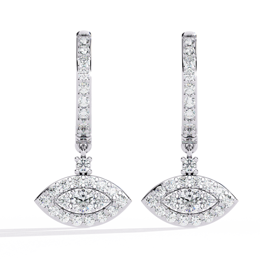 0.58 Carat Woke Lab-Grown Diamond Evil Eye Earrings