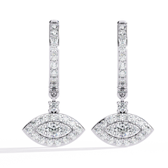 0.58 Carat Woke Lab-Grown Diamond Evil Eye Earrings