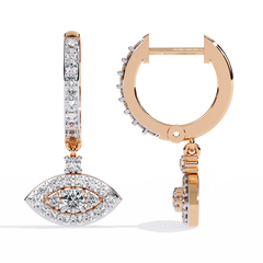 0.58 Carat Woke Lab-Grown Diamond Evil Eye Earrings