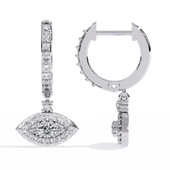 0.58 Carat Woke Lab-Grown Diamond Evil Eye Earrings