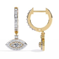 0.58 Carat Woke Lab-Grown Diamond Evil Eye Earrings