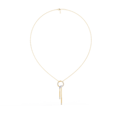 Anek | Elegant Diamond Pendant with Round, Princess & Baguette Cuts 0.38Carat