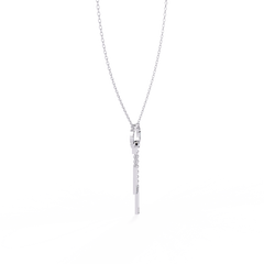 Anek | Elegant Diamond Pendant with Round, Princess & Baguette Cuts 0.38Carat