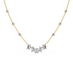 Elegant LGD Necklace with Round-Cut Lab-Grown Diamond 3.28Carat