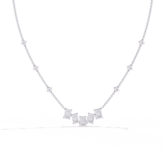 Elegant LGD Necklace with Round-Cut Lab-Grown Diamond 3.28Carat