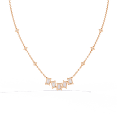 Elegant LGD Necklace with Round-Cut Lab-Grown Diamond 3.28Carat