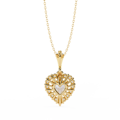 Anek | Timeless Heart pendant with round solitaire 0.93Carat