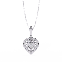 Anek | Timeless Heart pendant with round solitaire 0.93Carat