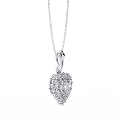 Anek | Timeless Heart pendant with round solitaire 0.93Carat