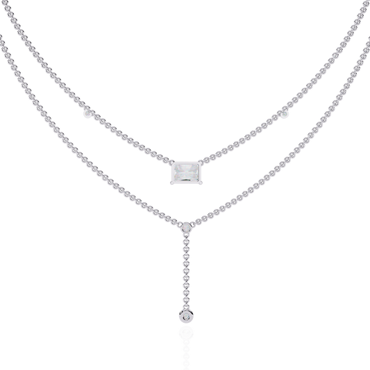 LGD | Princess-Cut Lab-Grown Diamond Necklace 1.72Carat