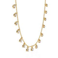 Solitairekart | Dangling Natural Diamond Necklace – HI Color, VS-SI Clarity 0.88Carat