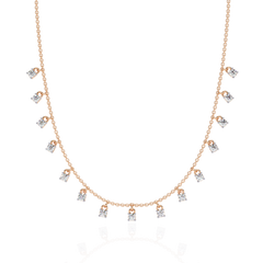Solitairekart | Dangling Natural Diamond Necklace – HI Color, VS-SI Clarity 0.88Carat