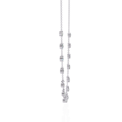 Solitairekart | Dangling Natural Diamond Necklace – HI Color, VS-SI Clarity 0.88Carat