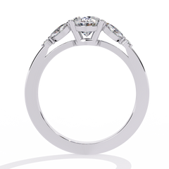 Classic Oval, Marquise & Round Diamond Ring 1.37ct
