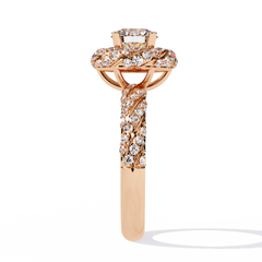 Classic Radiance 1.44ct Round Halo Solitaire Ring