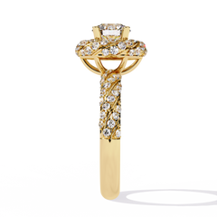Classic Radiance 1.44ct Round Halo Solitaire Ring