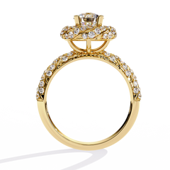 Classic Radiance 1.44ct Round Halo Solitaire Ring