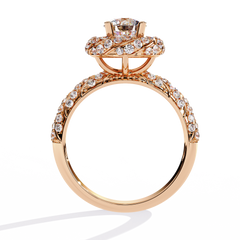 Classic Radiance 1.44ct Round Halo Solitaire Ring