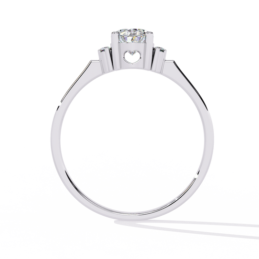 Classic 10-Prong Round Diamond Engagement Ring – 0.72ct
