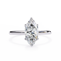 Ylvaris 0.82 Carat Marquise Lab-Grown Diamond Solitaire Ring