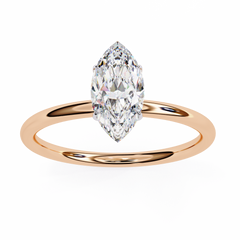 Ylvaris 0.82 Carat Marquise Lab-Grown Diamond Solitaire Ring
