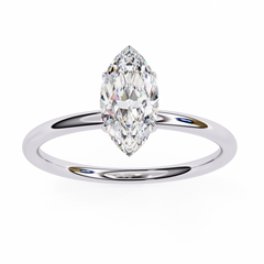 Ylvaris 0.82 Carat Marquise Lab-Grown Diamond Solitaire Ring