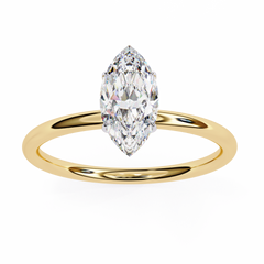 Ylvaris 0.82 Carat Marquise Lab-Grown Diamond Solitaire Ring