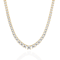 Solitairekart | Natural Diamond Tennis Necklace – HI Color, VS-SI Clarity 17.54Carat