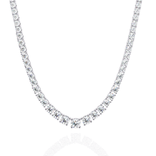 Solitairekart | Natural Diamond Tennis Necklace – HI Color, VS-SI Clarity 17.54Carat