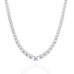Solitairekart | Natural Diamond Tennis Necklace – HI Color, VS-SI Clarity 17.54Carat