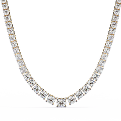 Solitairekart | Natural Diamond Tennis Necklace – HI Color, VS-SI Clarity 17.54Carat