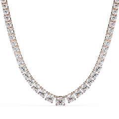 Solitairekart | Natural Diamond Tennis Necklace – HI Color, VS-SI Clarity 17.54Carat